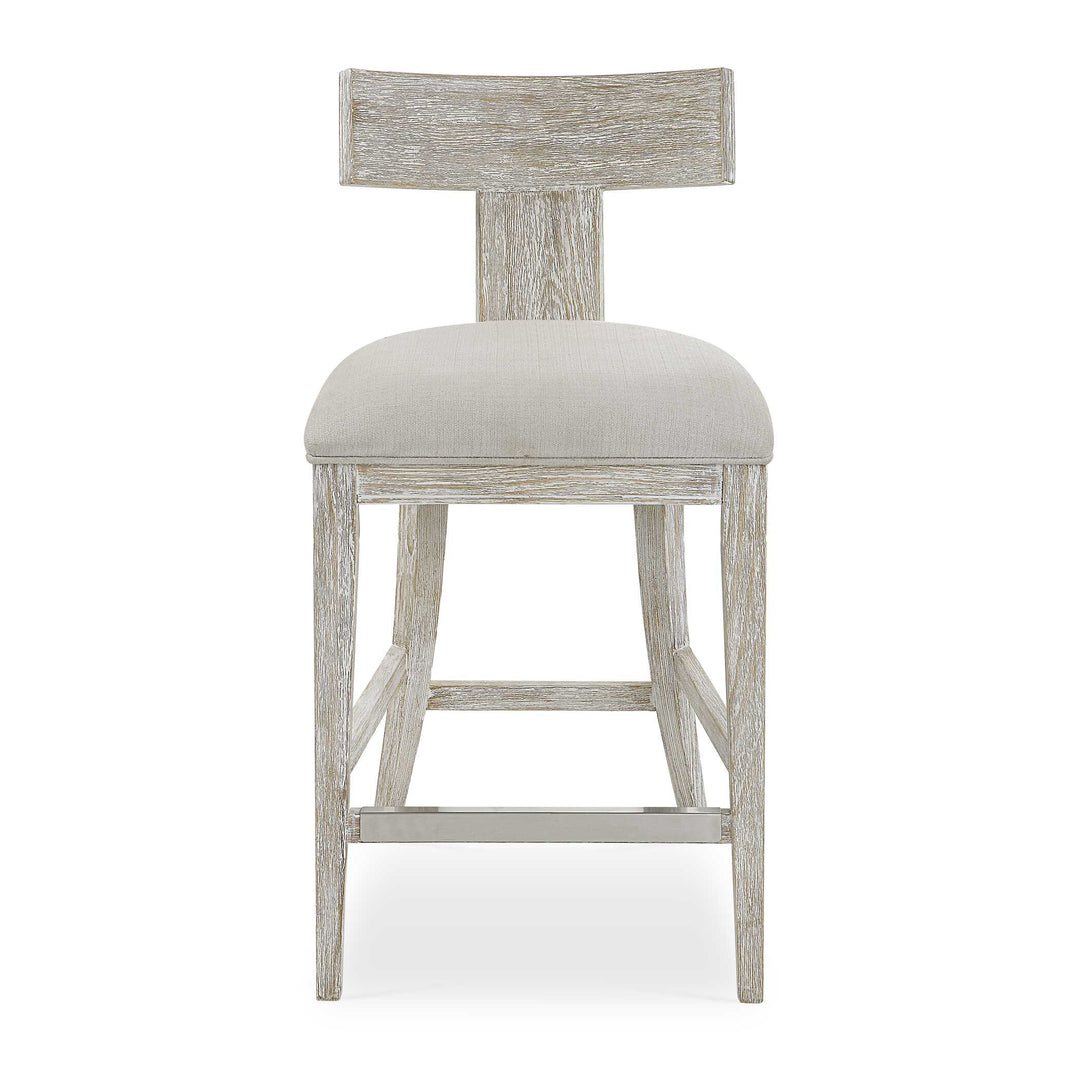 American Home Furniture Uttermost Idris White Counter Stool