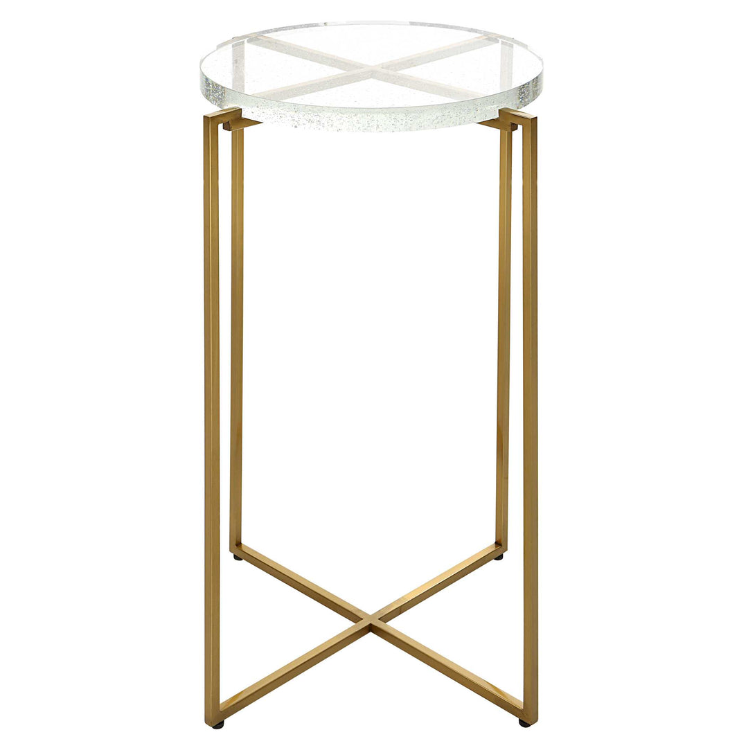 American Home Furniture Uttermost Star-crossed Glass Accent Table
