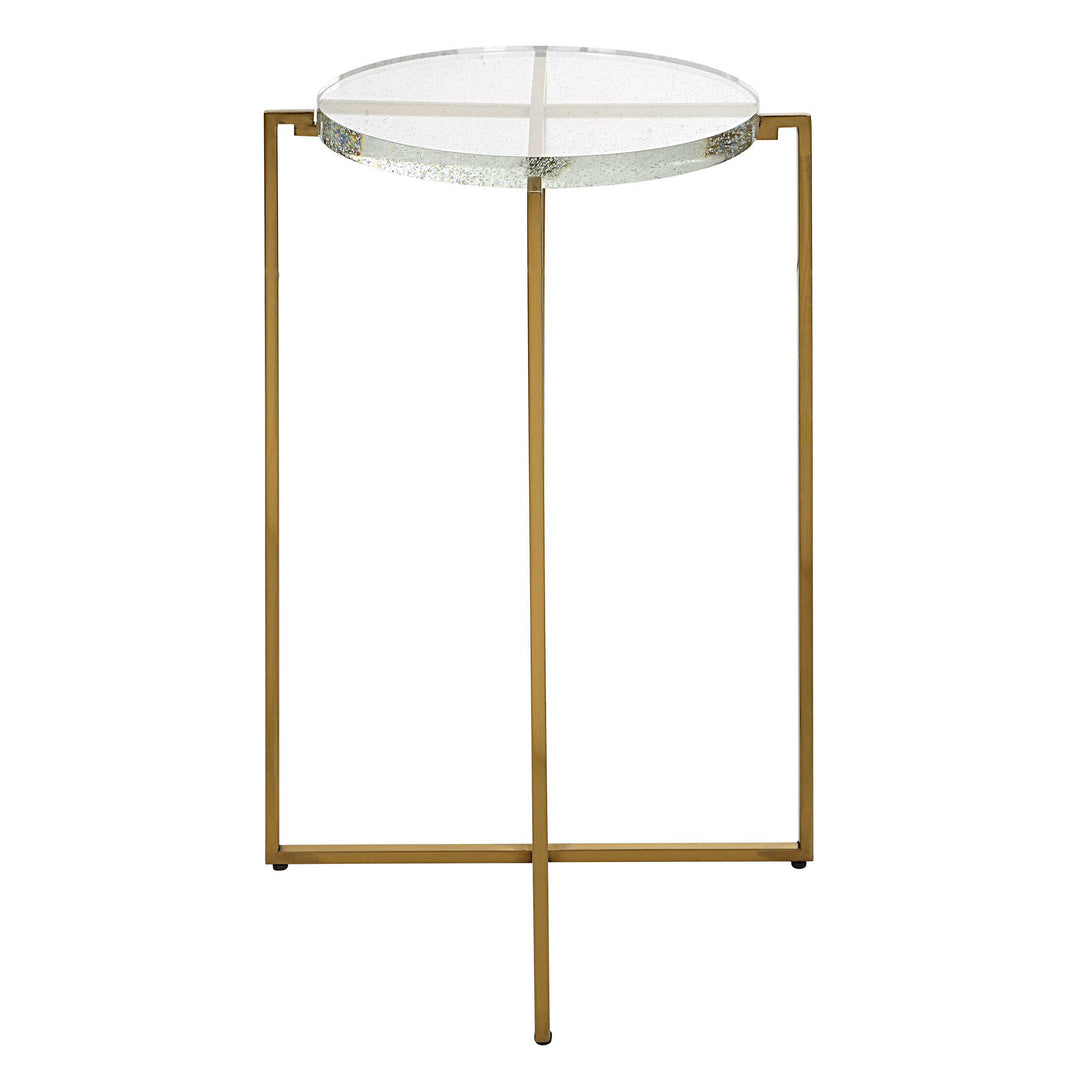 American Home Furniture Uttermost Star-crossed Glass Accent Table