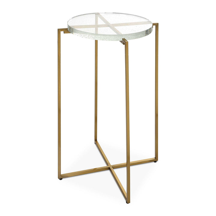 American Home Furniture Uttermost Star-crossed Glass Accent Table
