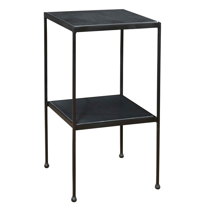 American Home Furniture Uttermost Sherwood Square Marble Accent Table