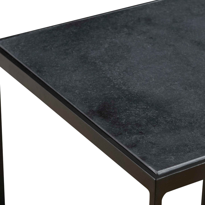 American Home Furniture Uttermost Sherwood Square Marble Accent Table