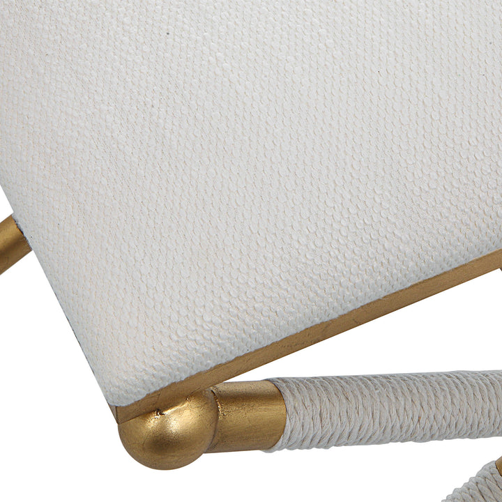 American Home Furniture Uttermost Socialite White Small Bench