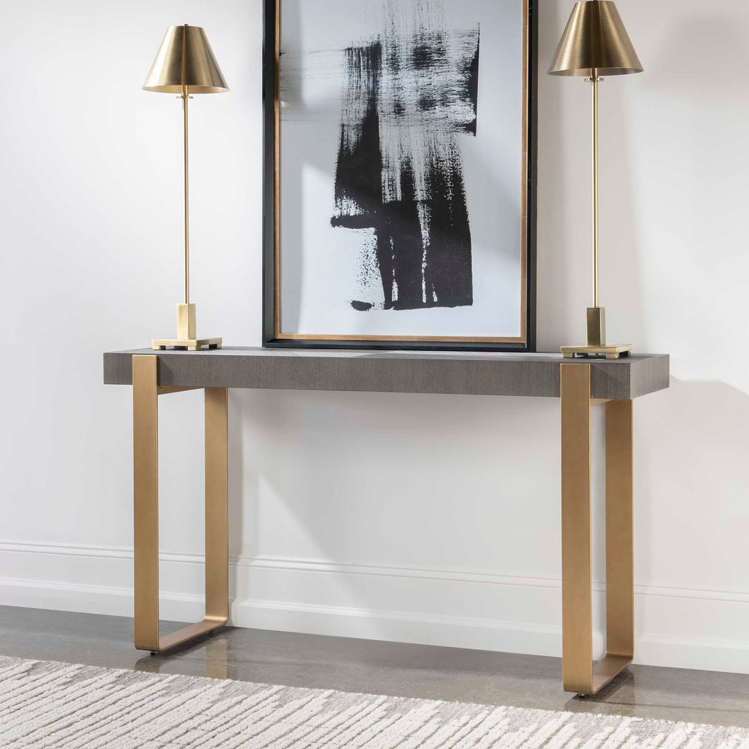 American Home Furniture Uttermost Kea Contemporary Console Table