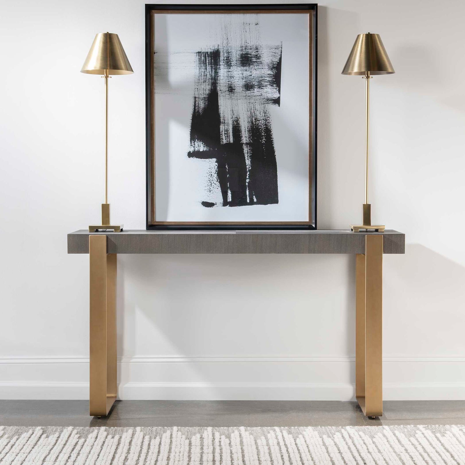 American Home Furniture Uttermost Kea Contemporary Console Table