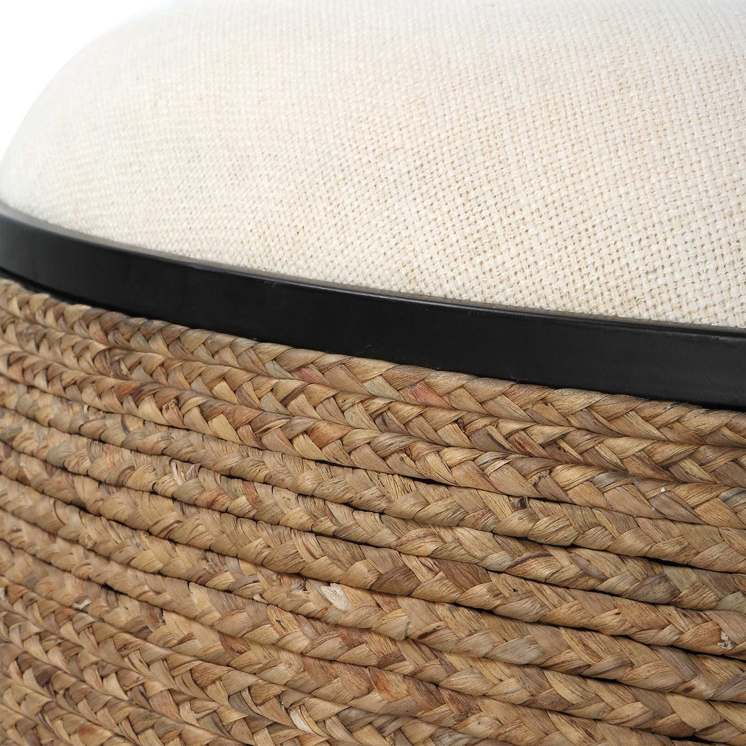American Home Furniture Uttermost Island Straw Storage Ottoman / Coffee Table