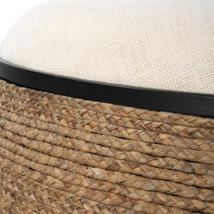 American Home Furniture Uttermost Island Straw Storage Ottoman / Coffee Table