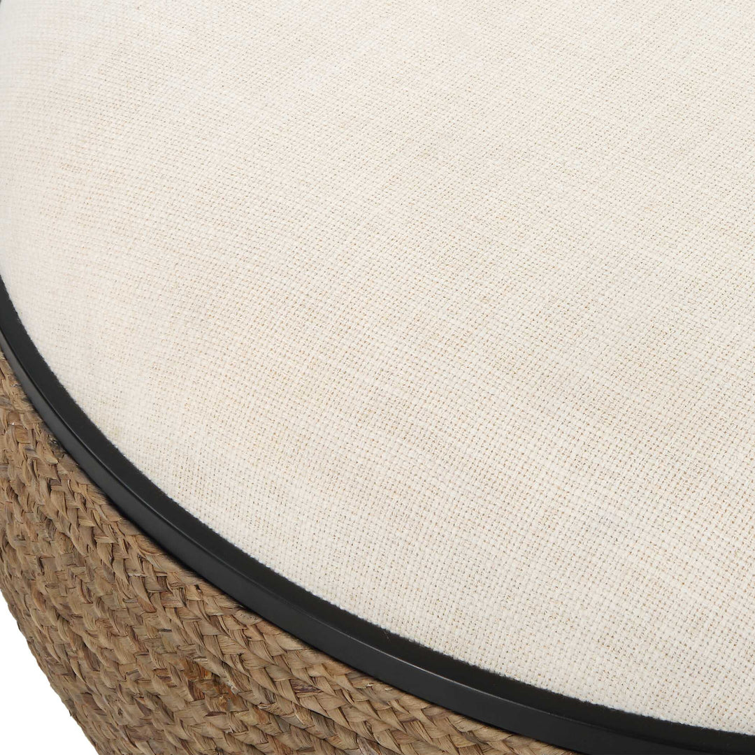 American Home Furniture Uttermost Island Straw Storage Ottoman / Coffee Table