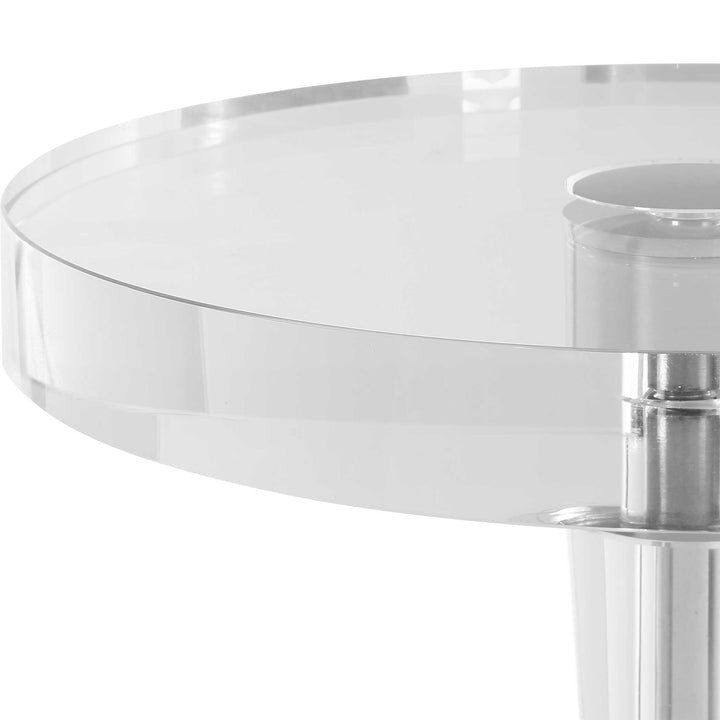 American Home Furniture Uttermost Pria Crystal Drink Table