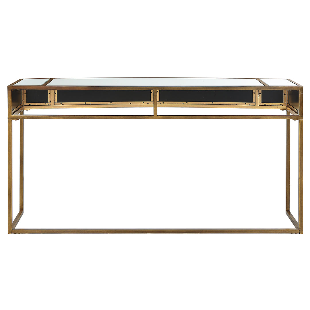 American Home Furniture Uttermost Reflect Mirrored Console Table