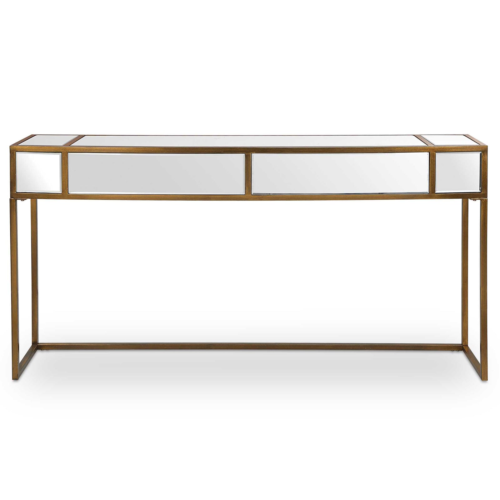American Home Furniture Uttermost Reflect Mirrored Console Table