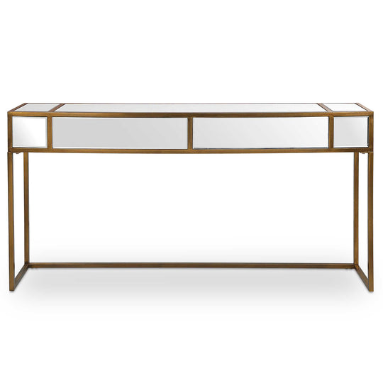 American Home Furniture Uttermost Reflect Mirrored Console Table