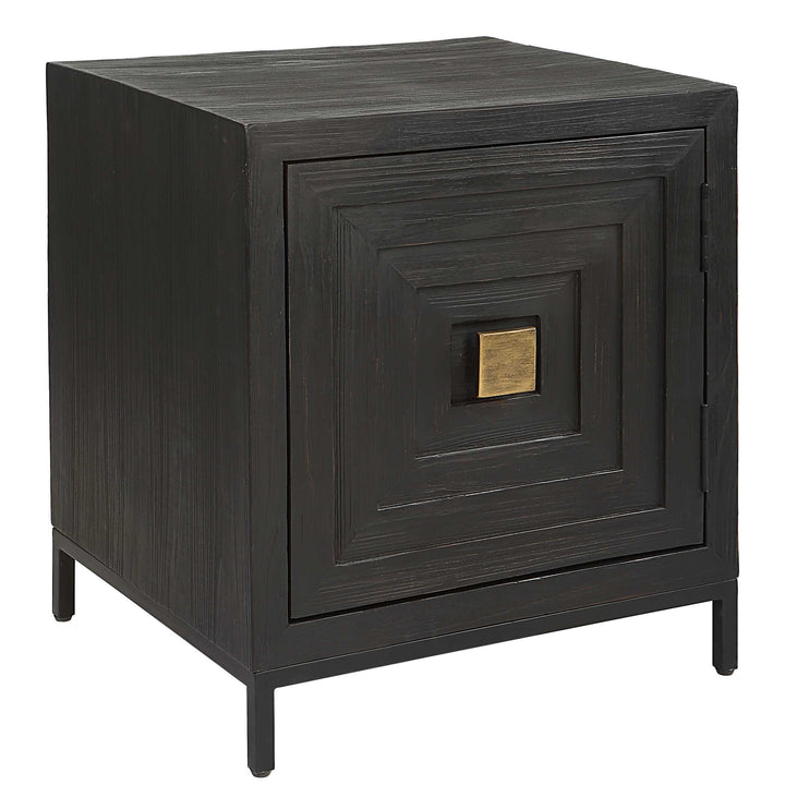 American Home Furniture Uttermost Aiken Geometric Cabinet / End Table
