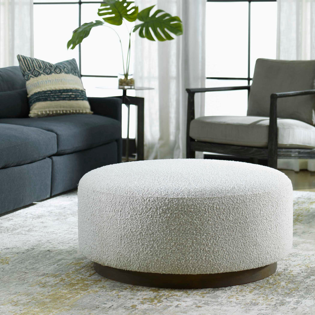 American Home Furniture Uttermost Avila Large Gray Ottoman / Coffee Table