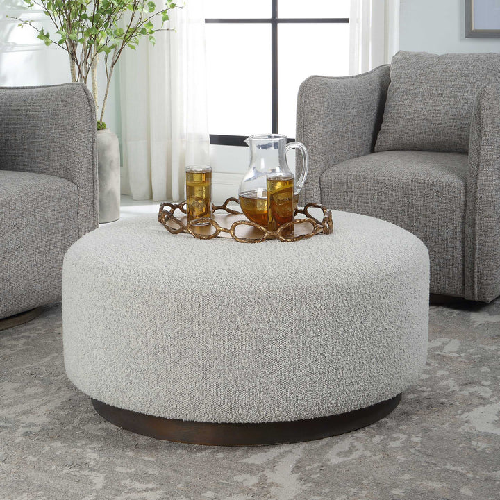 American Home Furniture Uttermost Avila Large Gray Ottoman / Coffee Table