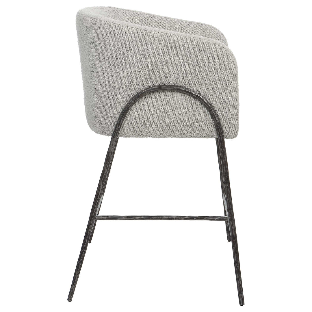 American Home Furniture Uttermost Jacobsen Gray 27" Counter Stool