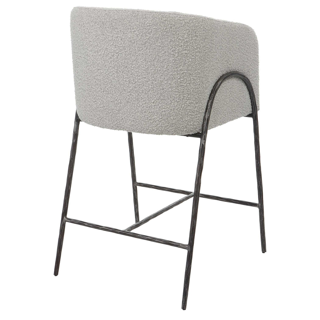 American Home Furniture Uttermost Jacobsen Gray 27" Counter Stool