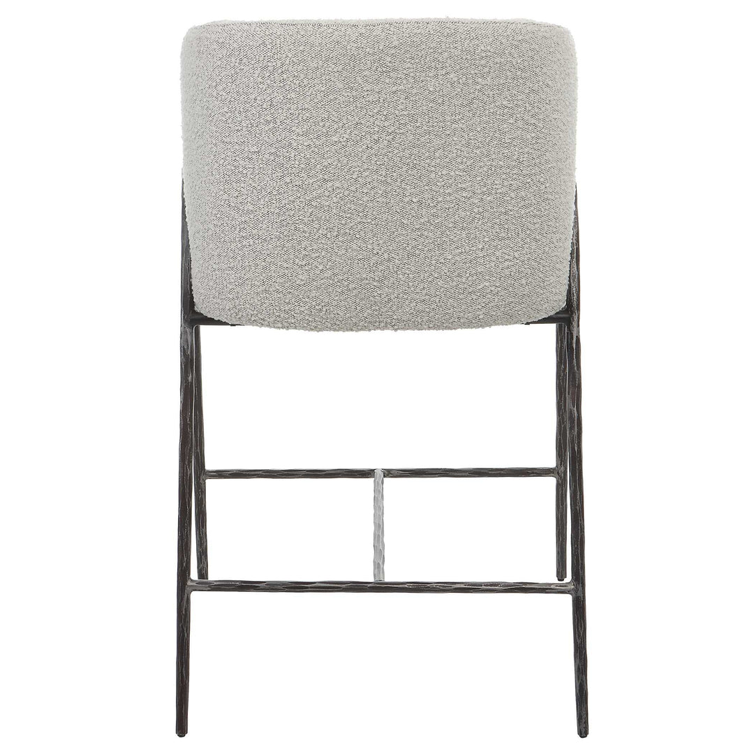 American Home Furniture Uttermost Jacobsen Gray 27" Counter Stool