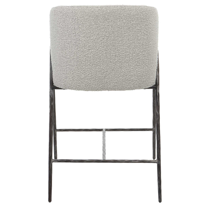 American Home Furniture Uttermost Jacobsen Gray 27" Counter Stool