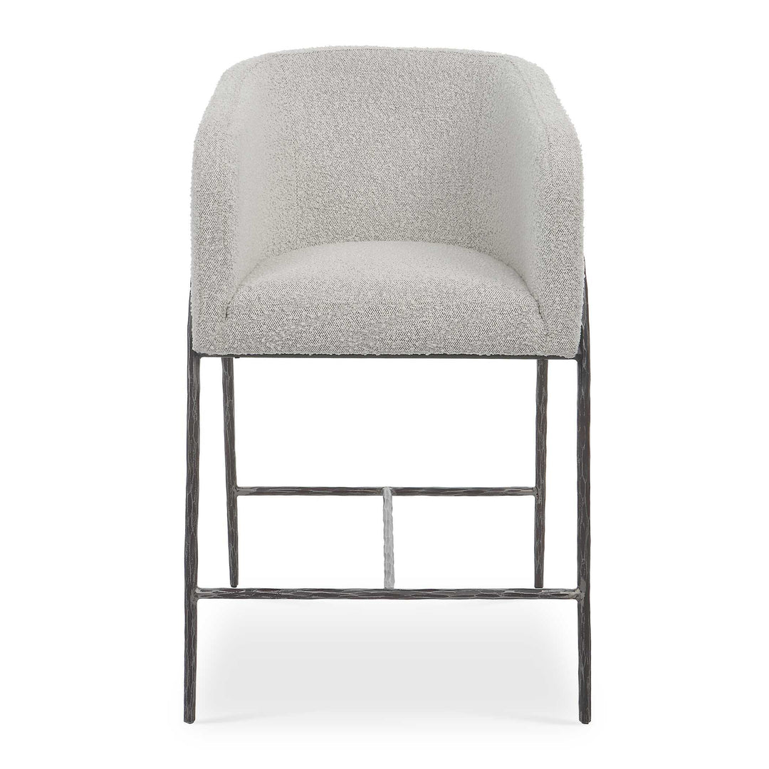 American Home Furniture Uttermost Jacobsen Gray 27" Counter Stool