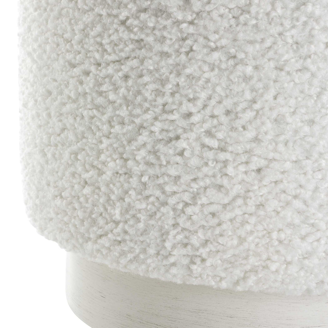 American Home Furniture Uttermost Avila White Ottoman