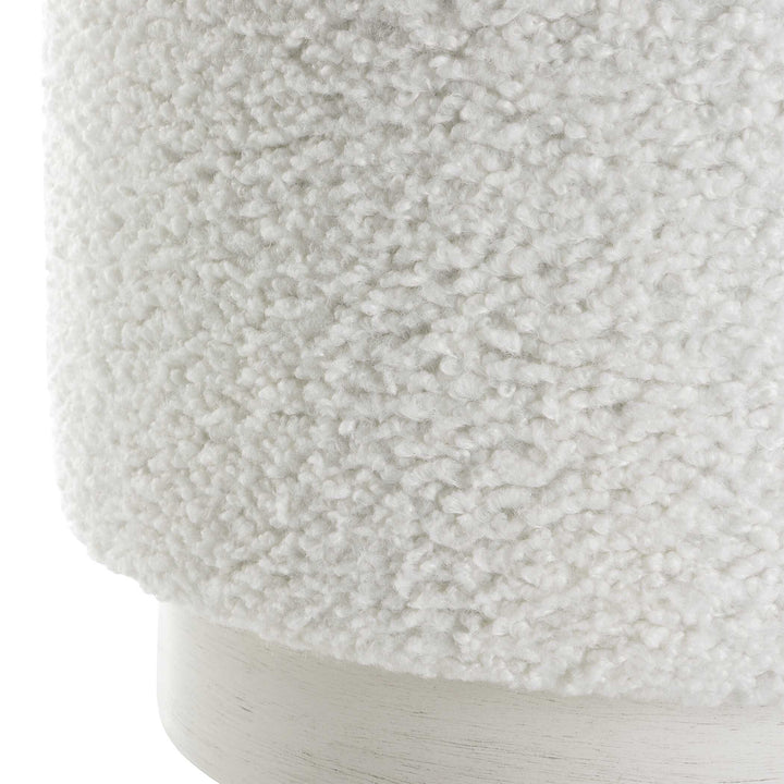 American Home Furniture Uttermost Avila White Ottoman