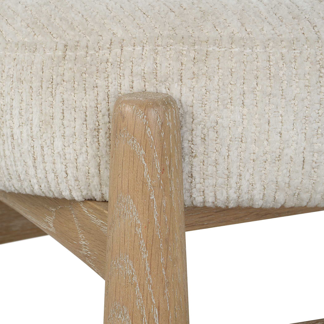 American Home Furniture Uttermost Acrobat Off-White Small Bench