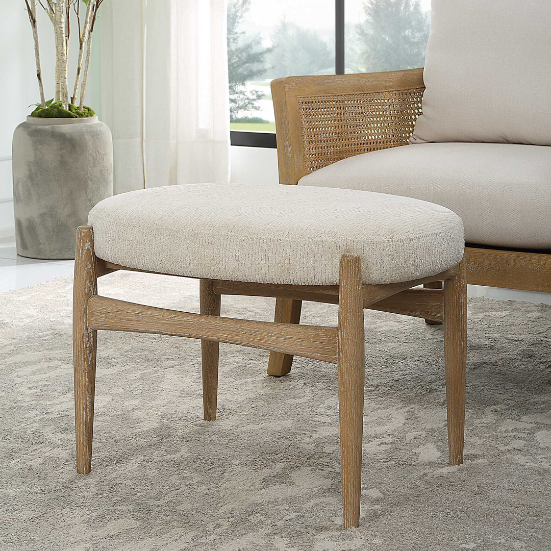 American Home Furniture Uttermost Acrobat Off-White Small Bench