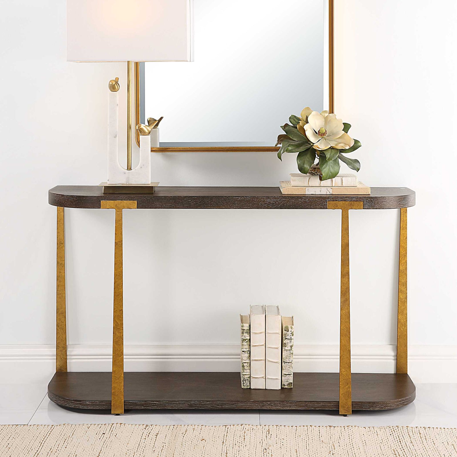 American Home Furniture Uttermost Palisade Wood Console Table