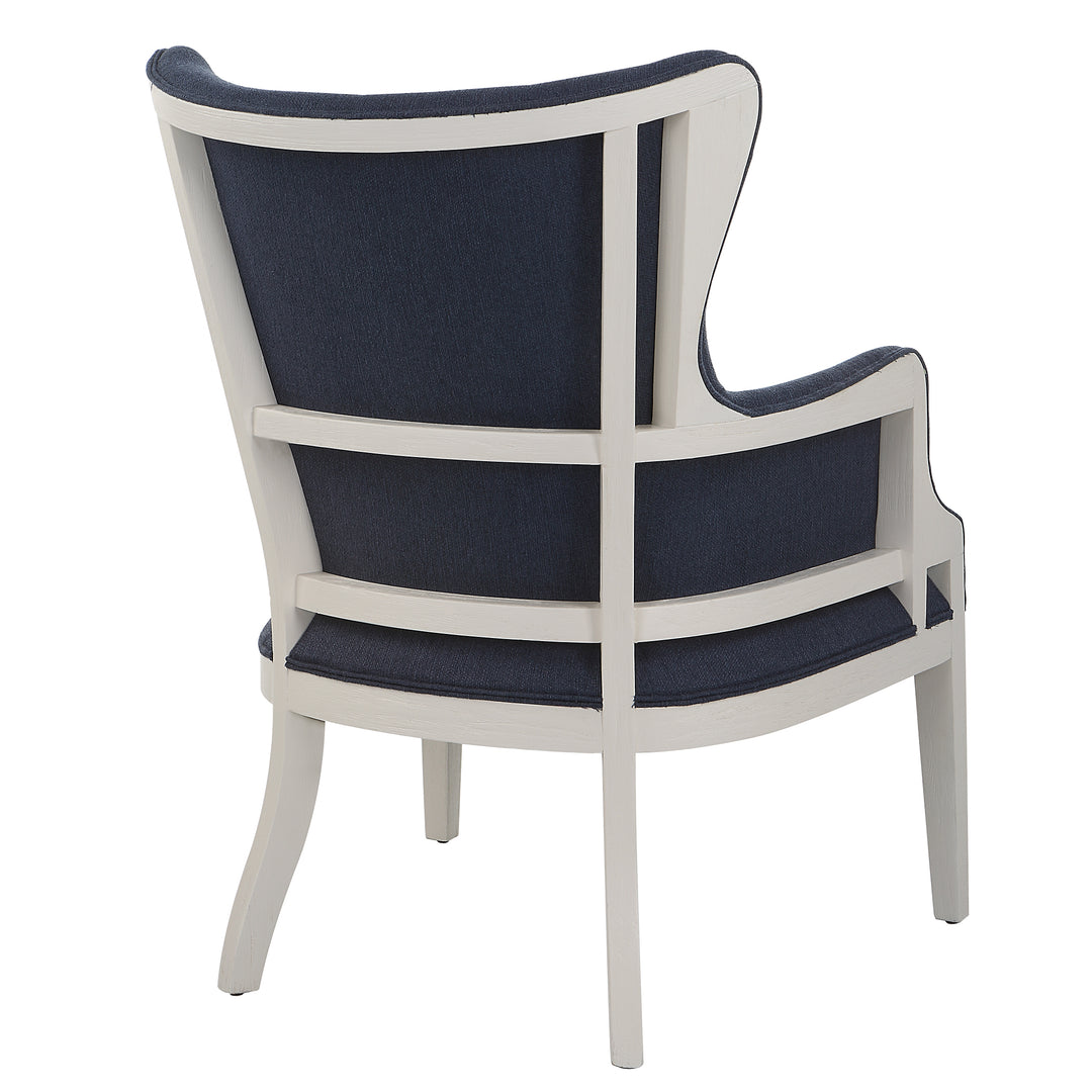 American Home Furniture Uttermost Gordonston Blue Fabric Accent Chair