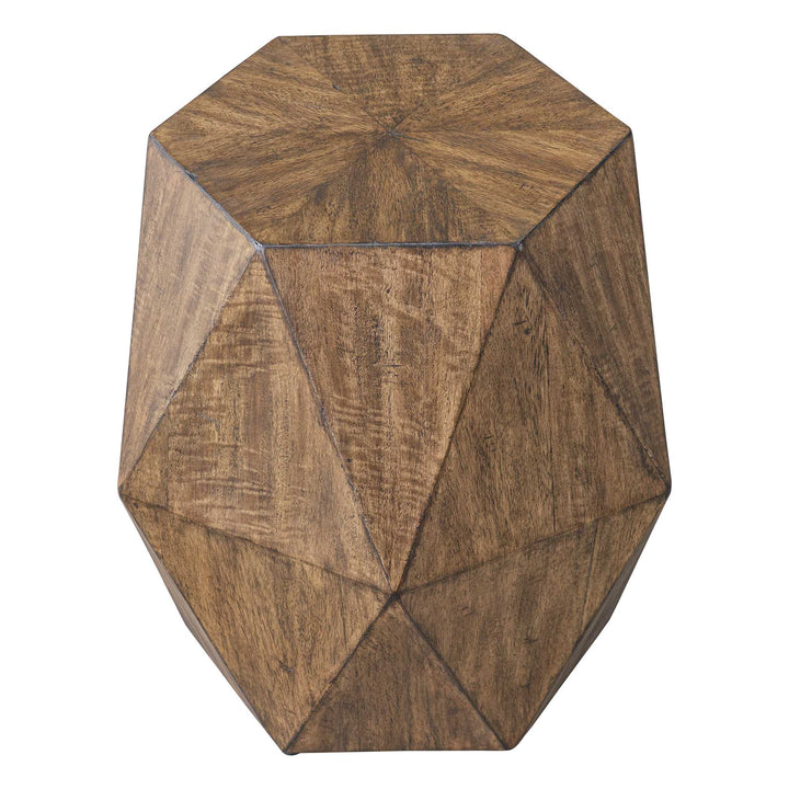 American Home Furniture Uttermost Volker Honey Geometric Accent Table
