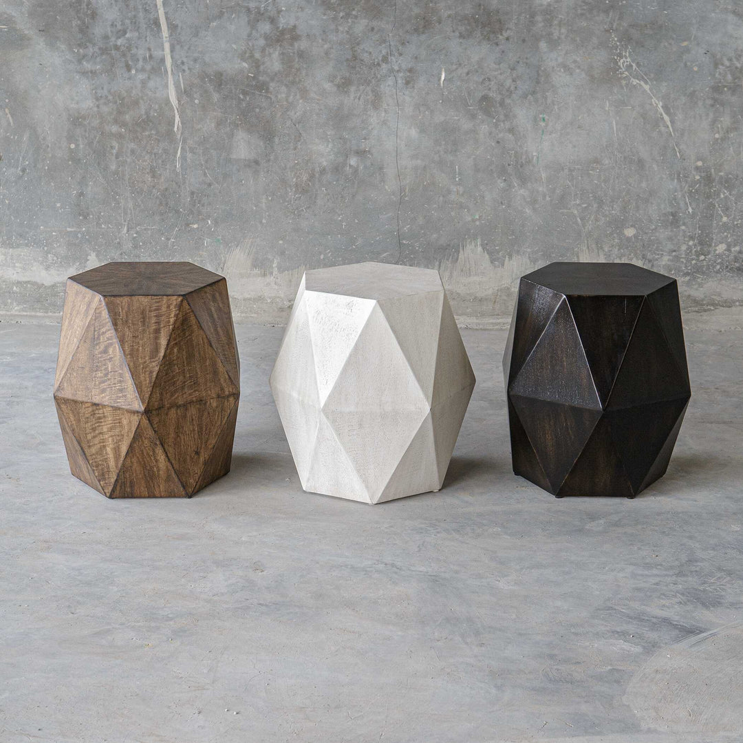 American Home Furniture Uttermost Volker Honey Geometric Accent Table