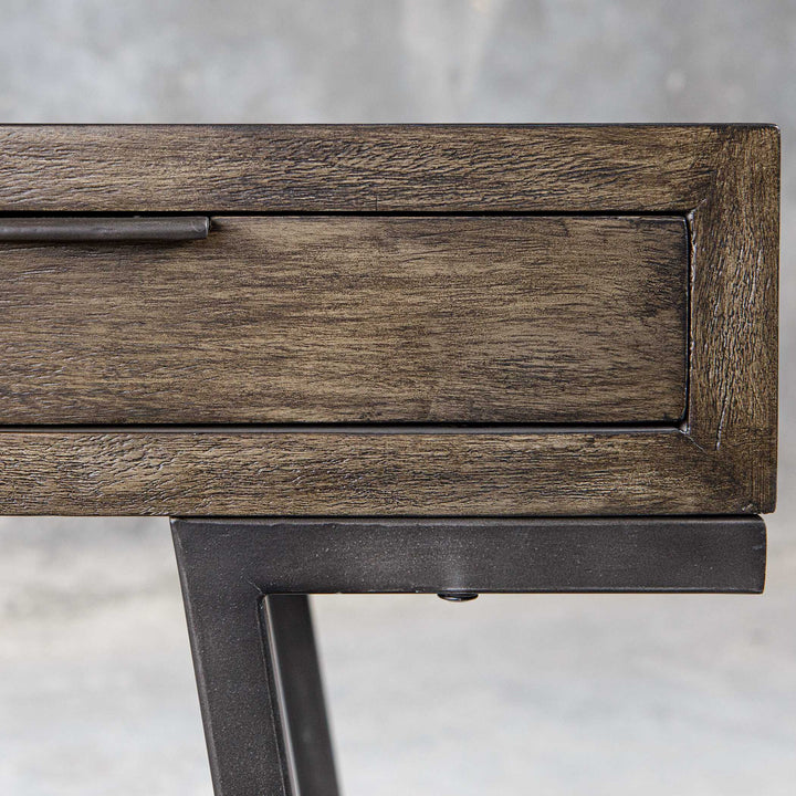 American Home Furniture Uttermost Comrade Natural Wood Desk