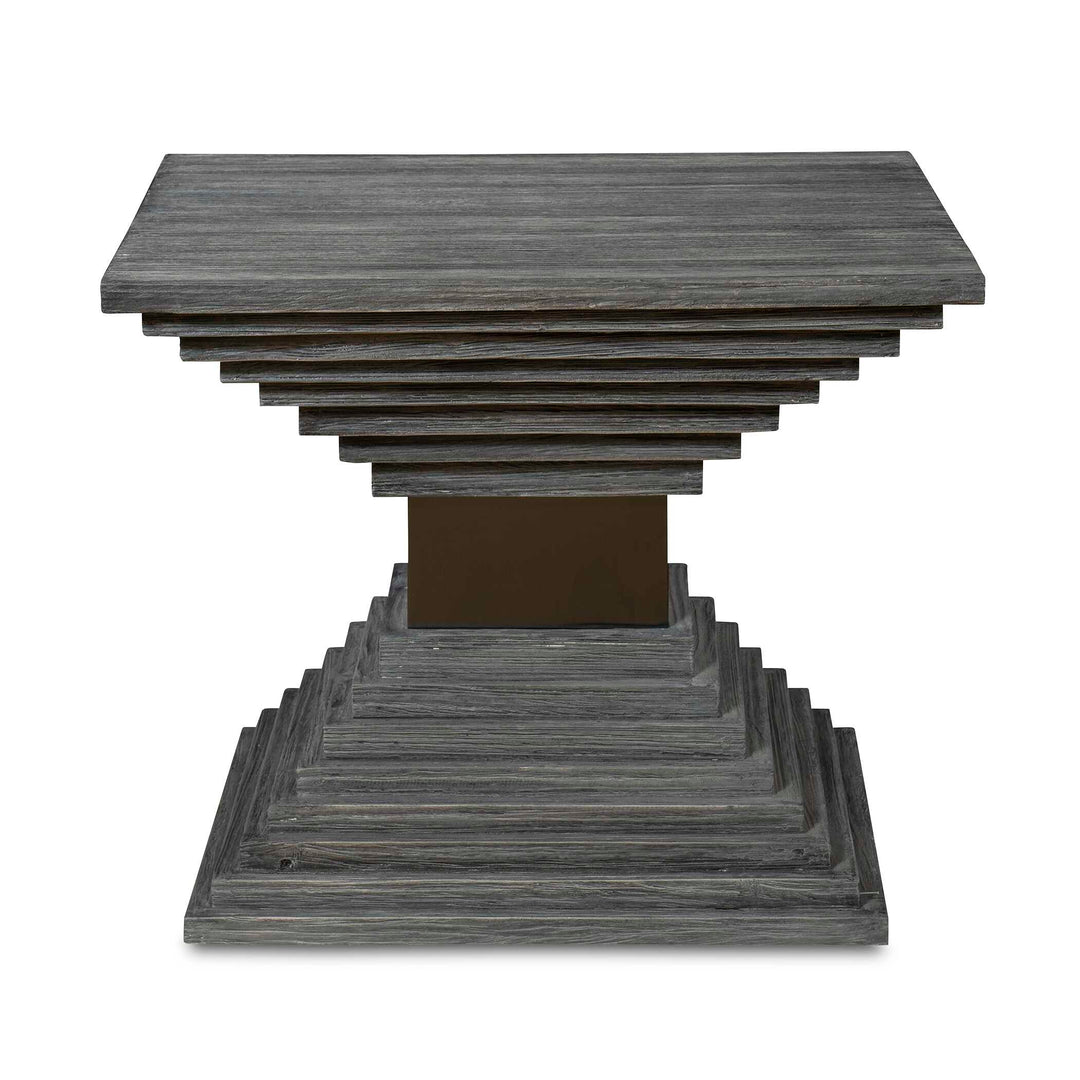 American Home Furniture Uttermost Andes Wooden Geometric Accent Table
