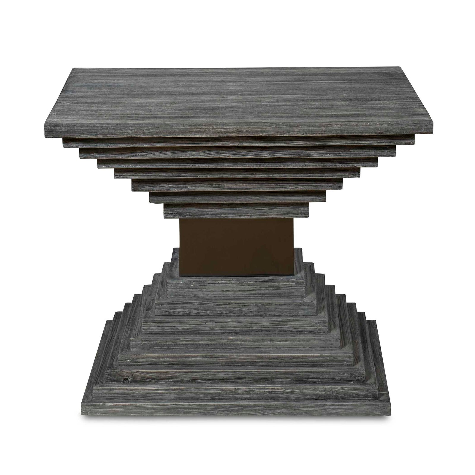 American Home Furniture Uttermost Andes Wooden Geometric Accent Table