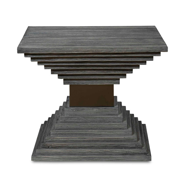American Home Furniture Uttermost Andes Wooden Geometric Accent Table