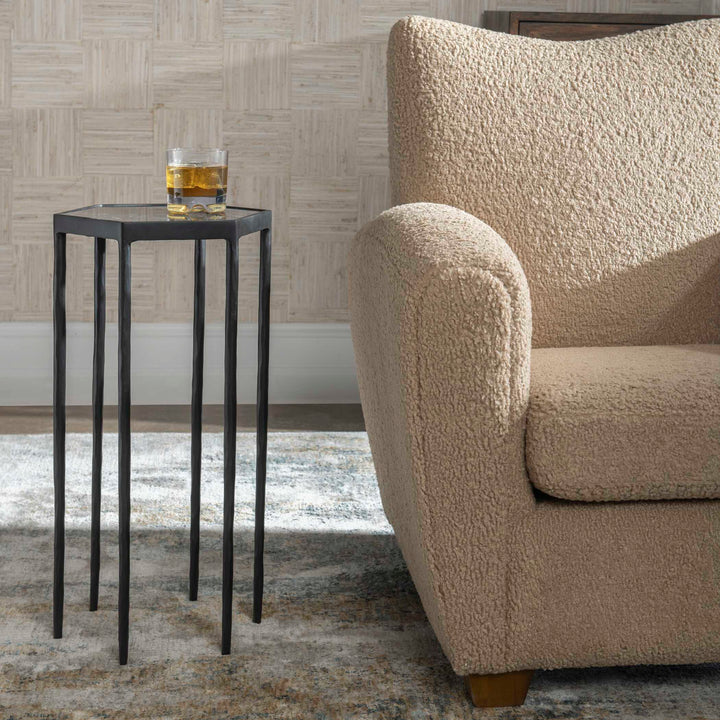American Home Furniture Uttermost Aviary Hexagonal Accent Table
