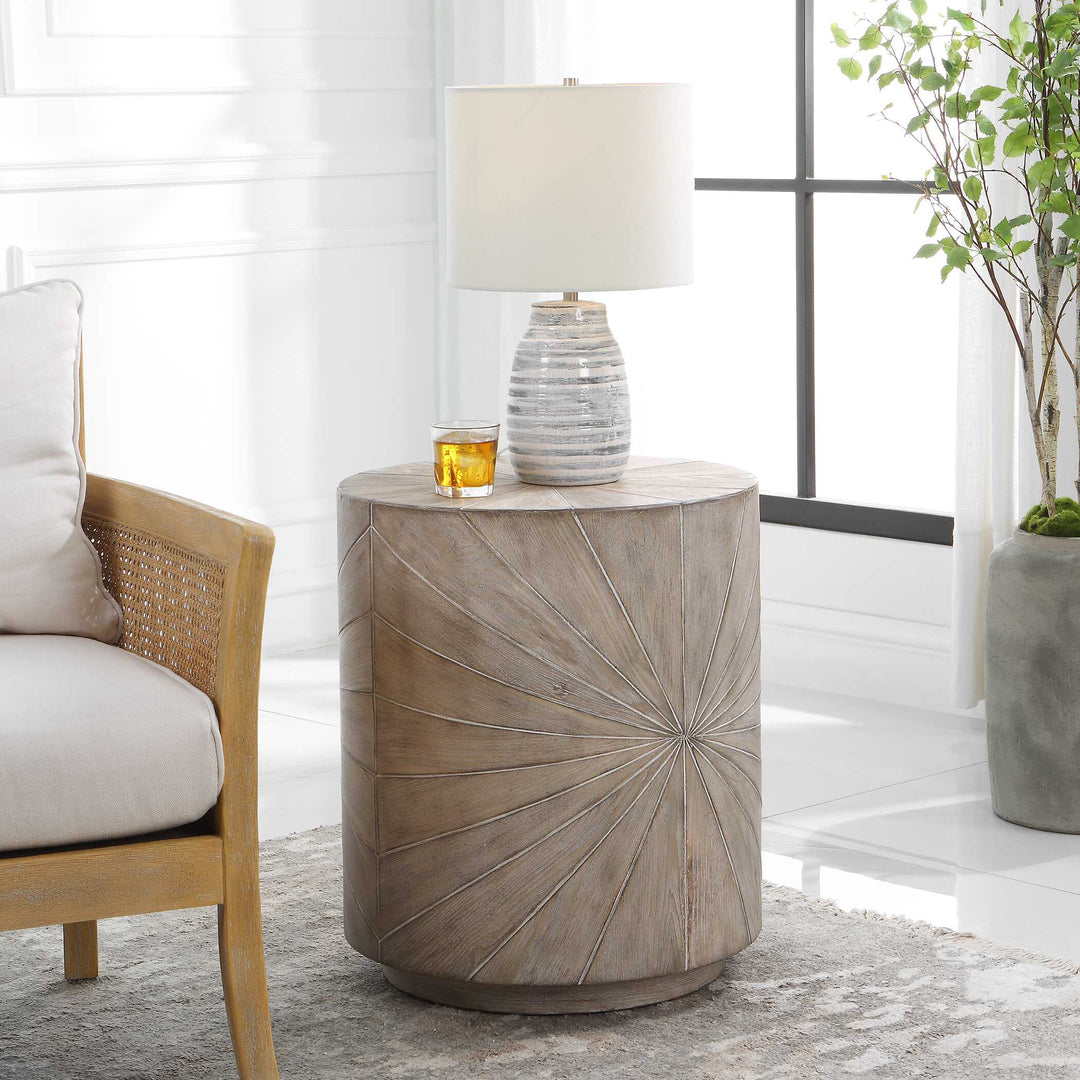 American Home Furniture Uttermost Starshine Wooden Side Table