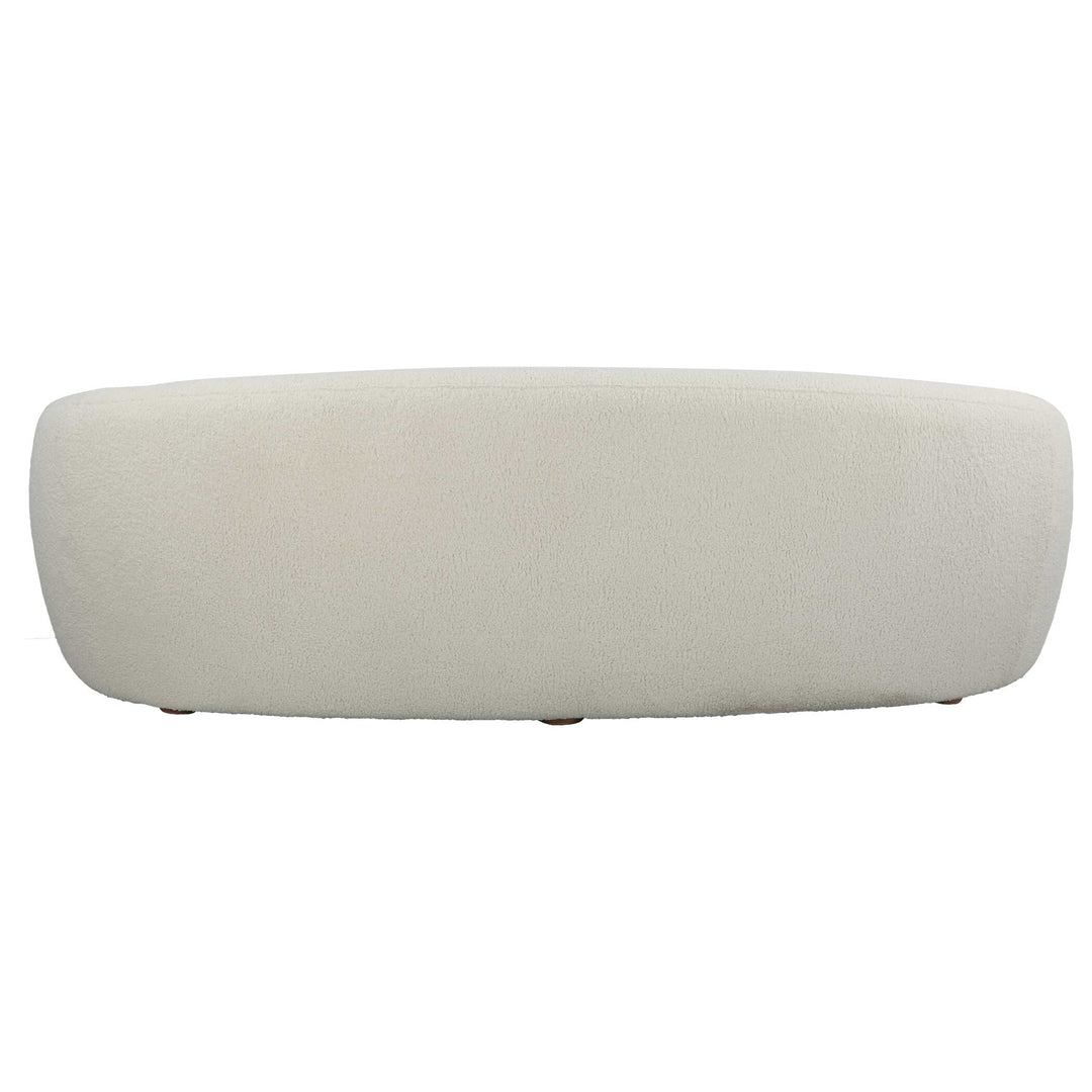 American Home Furniture Uttermost Capra Art Deco White Sofa