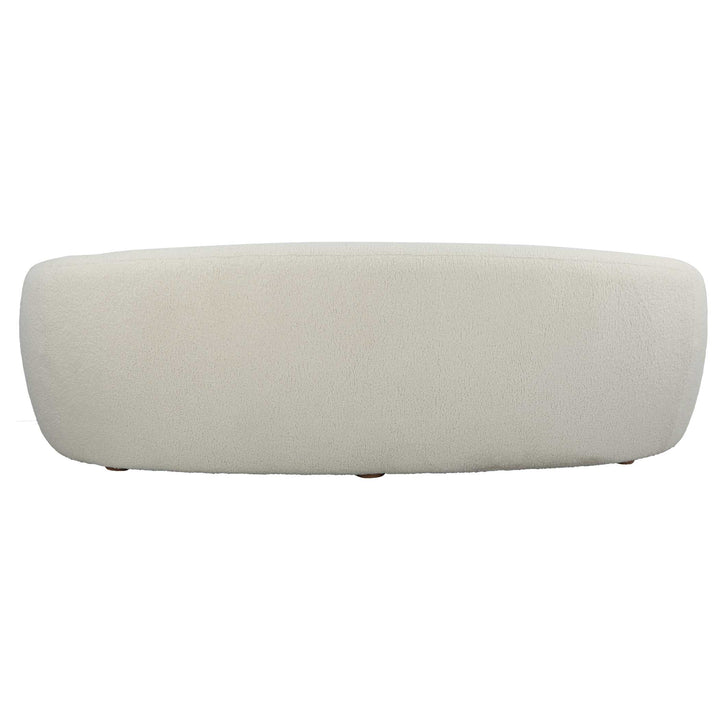 American Home Furniture Uttermost Capra Art Deco White Sofa