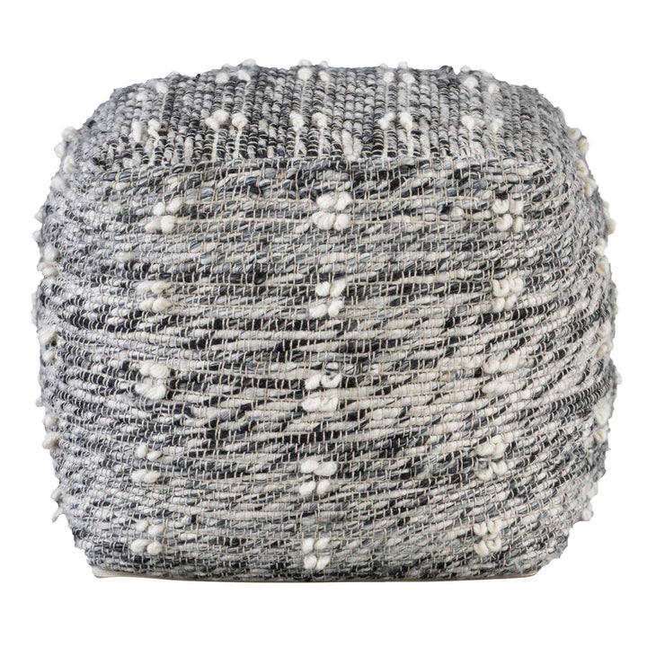 American Home Furniture Uttermost Narol Gray Pouf