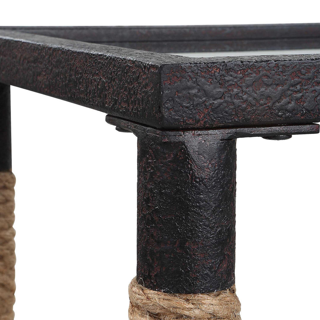American Home Furniture Uttermost Braddock Coastal Console Table