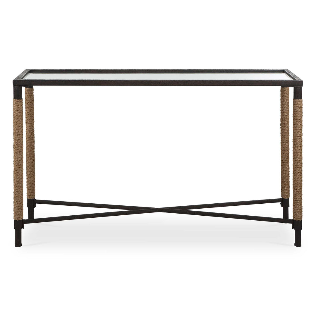American Home Furniture Uttermost Braddock Coastal Console Table