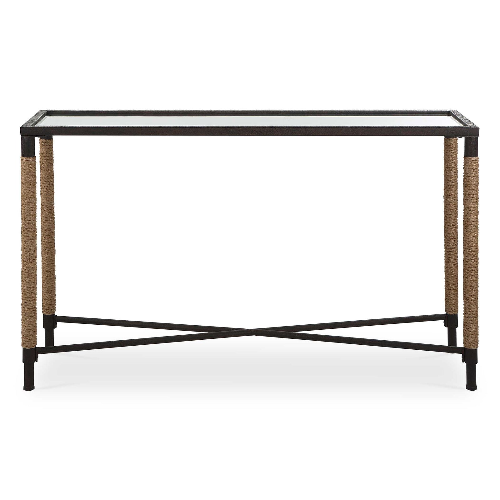 American Home Furniture Uttermost Braddock Coastal Console Table
