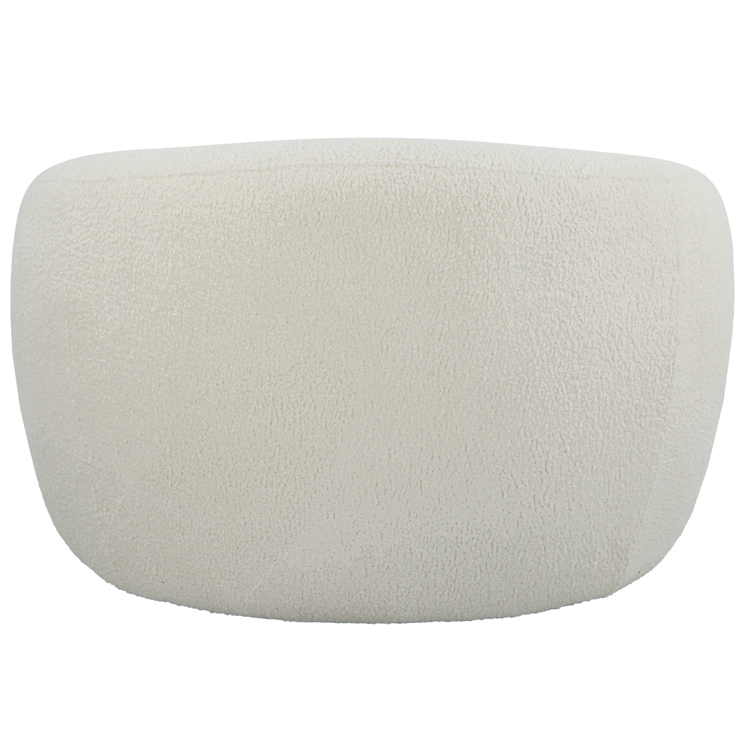 American Home Furniture Uttermost Capra Art Deco White Swivel Chair