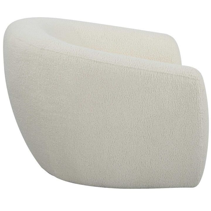 American Home Furniture Uttermost Capra Art Deco White Swivel Chair