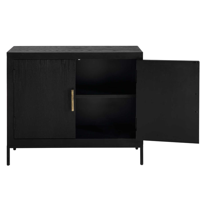 American Home Furniture Uttermost Front Range Dark Oak 2 Door Cabinet