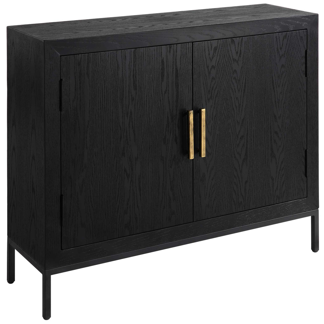 American Home Furniture Uttermost Front Range Dark Oak 2 Door Cabinet