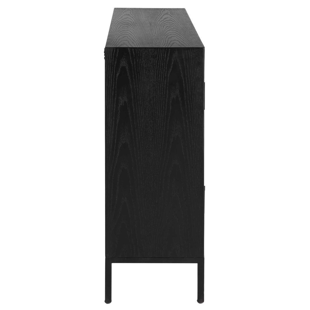 American Home Furniture Uttermost Front Range Dark Oak 2 Door Cabinet
