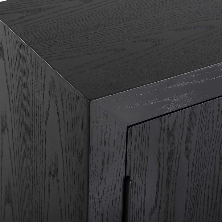 American Home Furniture Uttermost Front Range Dark Oak 2 Door Cabinet